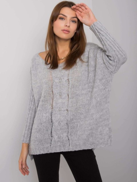 Sweter TW-SW-BI-559.45 szary Sweter TW-SW-BI-559.45 szary