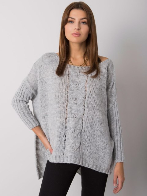 Sweter TW-SW-BI-559.45 szary Sweter TW-SW-BI-559.45 szary