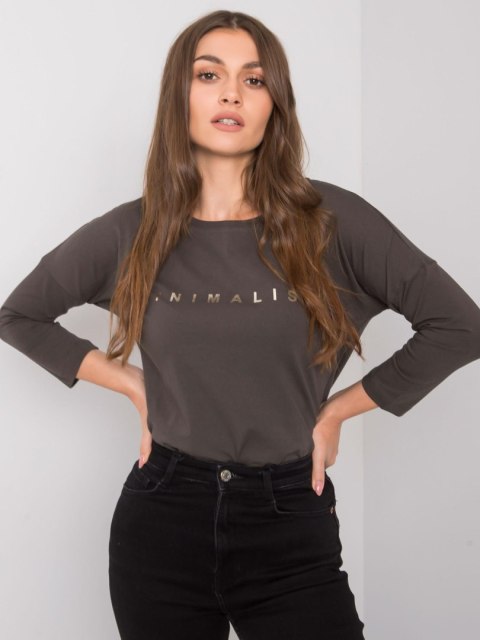 Bluzka RV-BZ-0126.01P ciemny khaki Bluzka RV-BZ-0126.01P ciemny khaki
