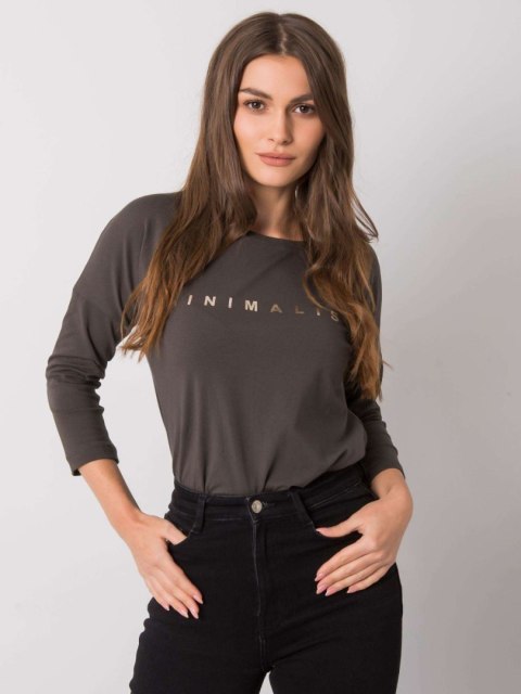 Bluzka RV-BZ-0126.01P ciemny khaki Bluzka RV-BZ-0126.01P ciemny khaki