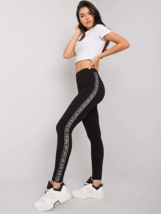 Leginsy LA-LG-T-45.78P czarno-srebrny S