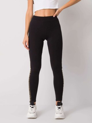 Leginsy LA-LG-T-45.78P czarno-złoty S