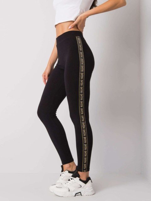 Leginsy LA-LG-T-45.78P czarno-złoty S