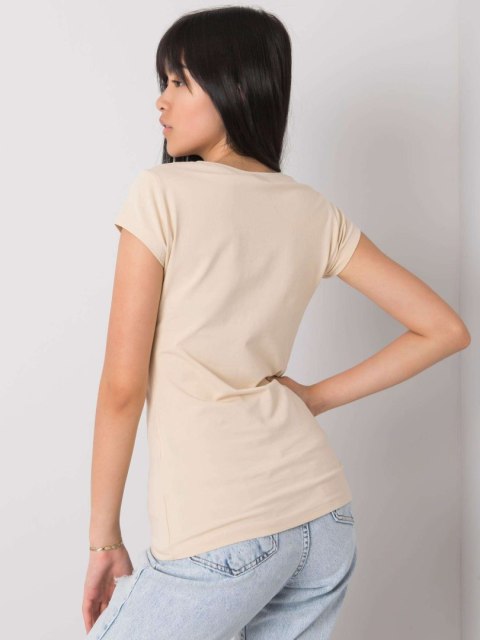 T-shirt EM-TS-ES-21-533.16 beżowy S T-shirt EM-TS-ES-21-533.16 beżowy S