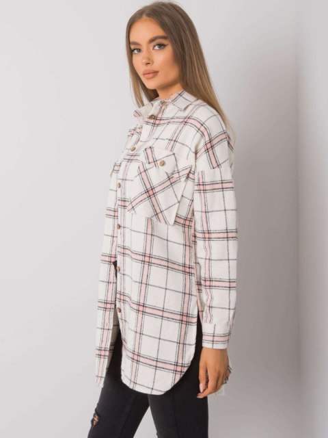 Koszula TO-KS-0810-3.32 biało-różowy L/XL