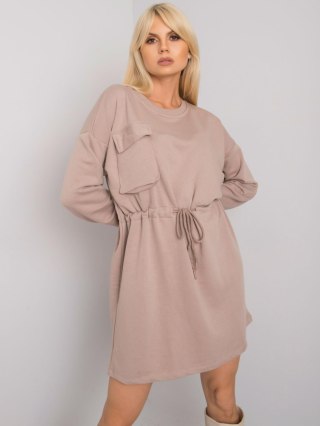 Sukienka RV-SK-7011.27X ciemny bezowy L/XL