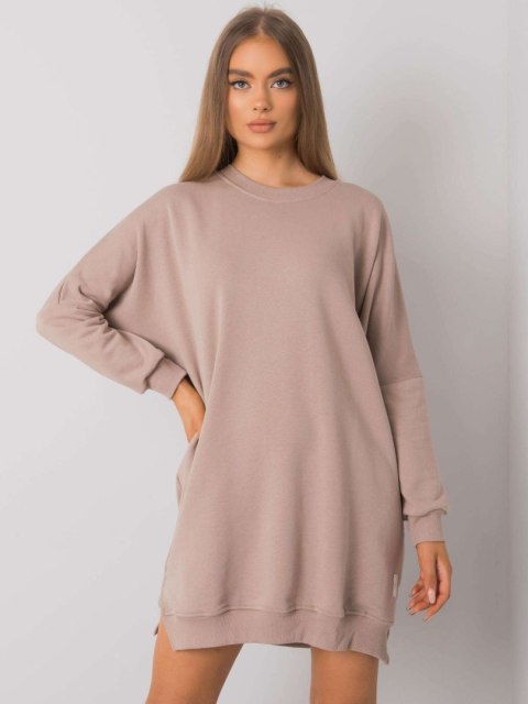 Sukienka RV-SK-7216.95 ciemny bezowy S/M Sukienka RV-SK-7216.95 ciemny bezowy S/M