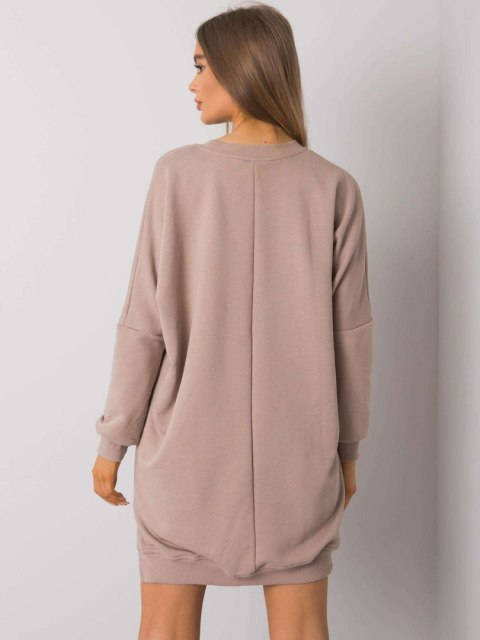 Sukienka RV-SK-7216.95 ciemny bezowy S/M Sukienka RV-SK-7216.95 ciemny bezowy S/M