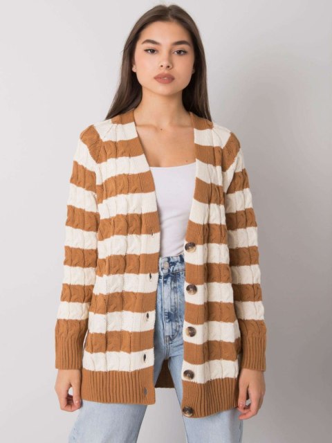 Sweter FE-SW-3358.13 camelowy