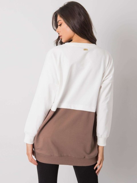 Bluza RV-BL-7197.89P biało-brązowy L/XL