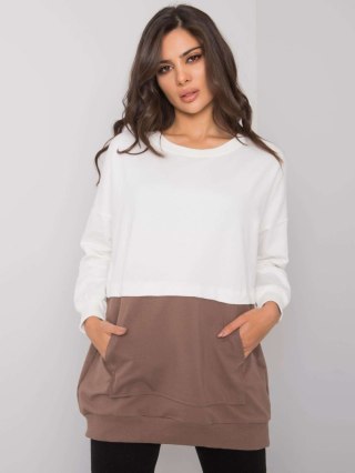 Bluza RV-BL-7197.89P biało-brązowy S/M