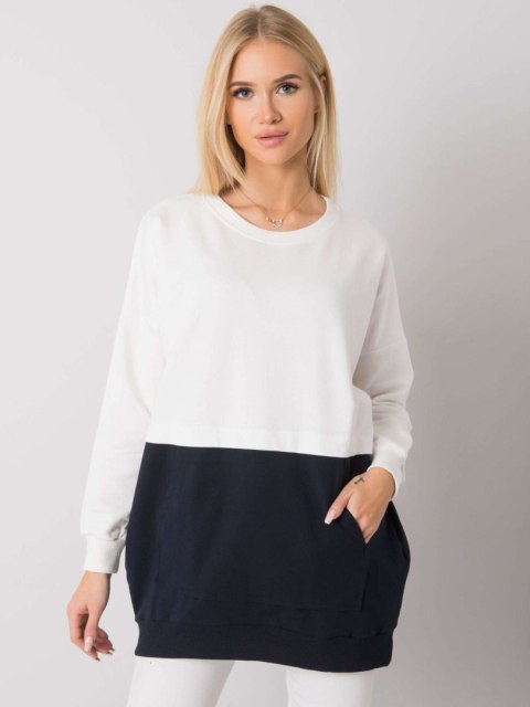 Bluza RV-BL-7197.89P biało-granatowy S/M