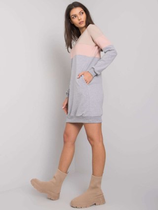 Sukienka RV-SK-5869.04 ciemny bezowy S