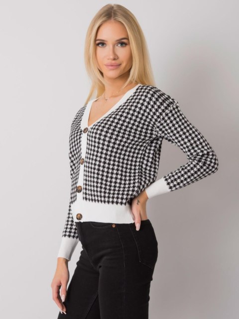 Sweter ASM-SW-14210.32 biało-czarny Sweter ASM-SW-14210.32 biało-czarny