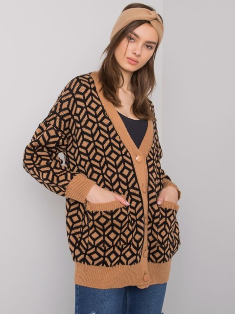 Sweter ASM-SW-7526.60 camelowy Sweter ASM-SW-7526.60 camelowy