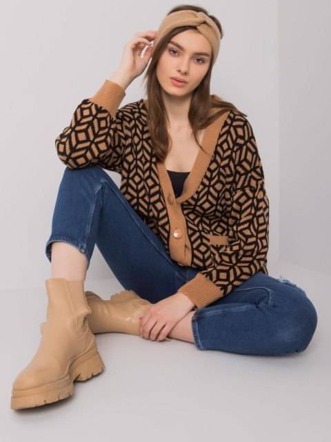 Sweter ASM-SW-7526.60 camelowy Sweter ASM-SW-7526.60 camelowy