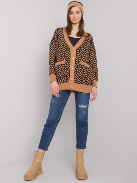 Sweter ASM-SW-7526.60 camelowy Sweter ASM-SW-7526.60 camelowy