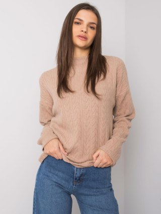 Sweter TO-SW-1213.76 ciemny bezowy M