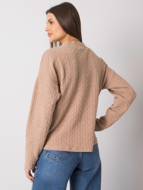 Sweter TO-SW-1213.76 ciemny bezowy M Sweter TO-SW-1213.76 ciemny bezowy M