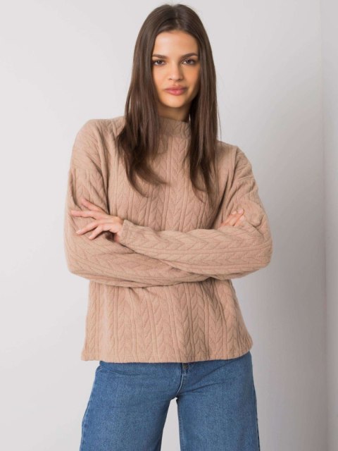 Sweter TO-SW-1213.76 ciemny bezowy M Sweter TO-SW-1213.76 ciemny bezowy M