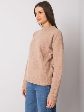 Sweter TO-SW-1213.76 ciemny bezowy S