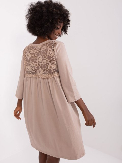 Sukienka RV-SK-7321.70 ciemny bezowy L/XL