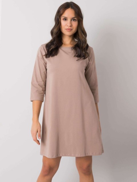 Sukienka RV-SK-7321.70 ciemny bezowy L/XL