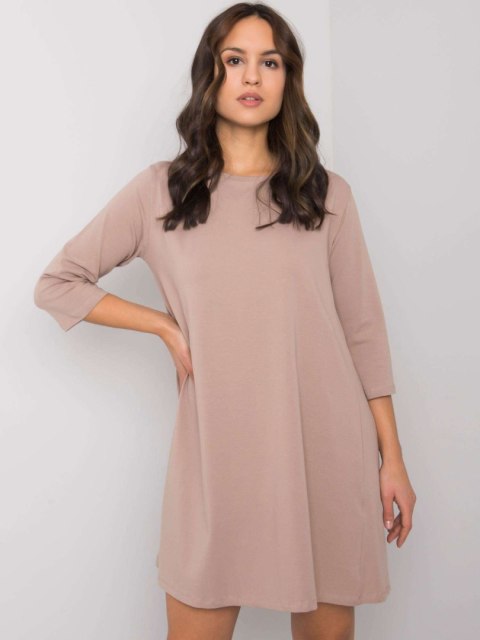 Sukienka RV-SK-7321.70 ciemny bezowy L/XL