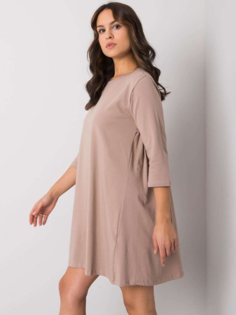 Sukienka RV-SK-7321.70 ciemny bezowy L/XL