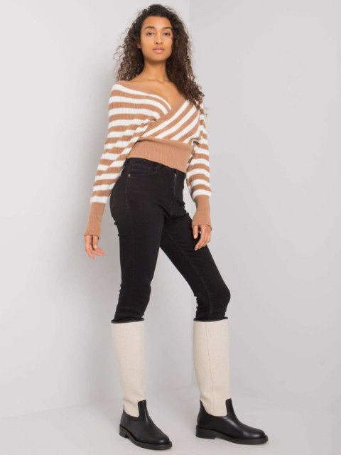Sweter ASM-SW-7474.82P camelowy Sweter ASM-SW-7474.82P camelowy