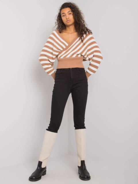 Sweter ASM-SW-7474.82P camelowy Sweter ASM-SW-7474.82P camelowy