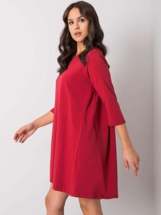 Sukienka RV-SK-7321.70 ciemny czerwony S/M