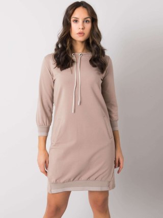 Sukienka RV-SK-7355.93 ciemny bezowy L/XL