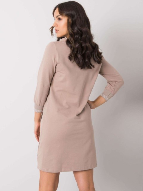 Sukienka RV-SK-7355.93 ciemny bezowy S/M Sukienka RV-SK-7355.93 ciemny bezowy S/M