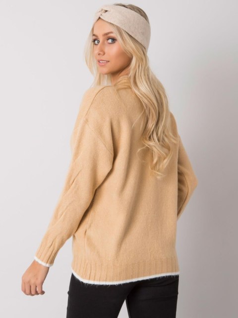 Sweter ASM-SW-7433.96 camelowy Sweter ASM-SW-7433.96 camelowy