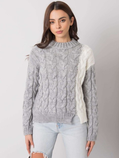 Sweter TO-SW-77.12 szary Sweter TO-SW-77.12 szary