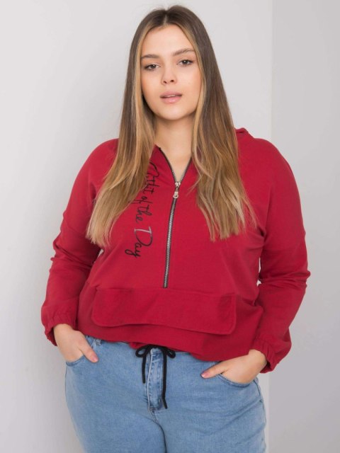 Bluza RV-BL-7179.27 bordowy Bluza RV-BL-7179.27 bordowy