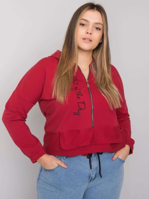 Bluza RV-BL-7179.27 bordowy Bluza RV-BL-7179.27 bordowy