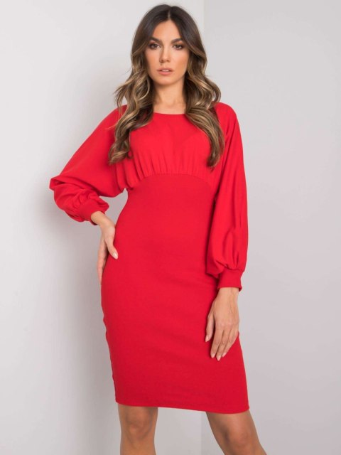 Sukienka RV-SK-7337.19 czerwony L/XL Sukienka RV-SK-7337.19 czerwony L/XL