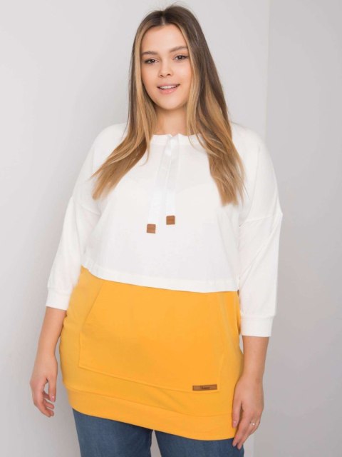 Bluza RV-BL-6845.51P biało-żółty Bluza RV-BL-6845.51P biało-żółty