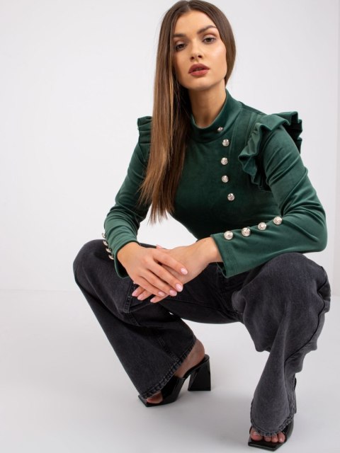 Bluzka DHJ-BZ-6533A.44P ciemny zielony