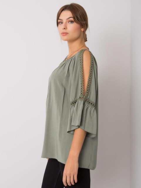 Bluzka TW-BZ-BI-82198.46 khaki S Bluzka TW-BZ-BI-82198.46 khaki S