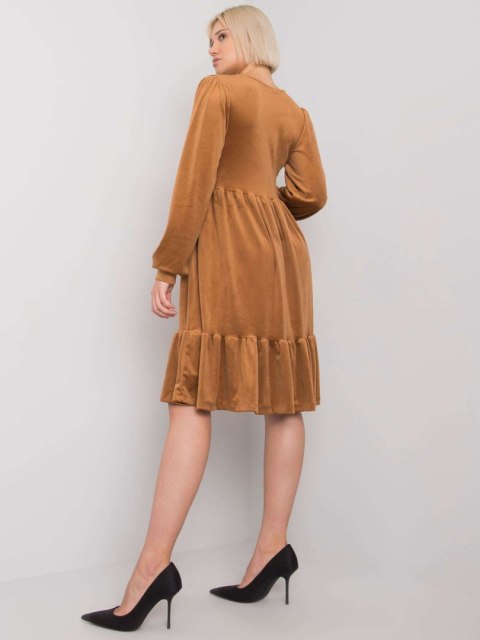 Sukienka FA-SK-7530.84P camelowy Sukienka FA-SK-7530.84P camelowy