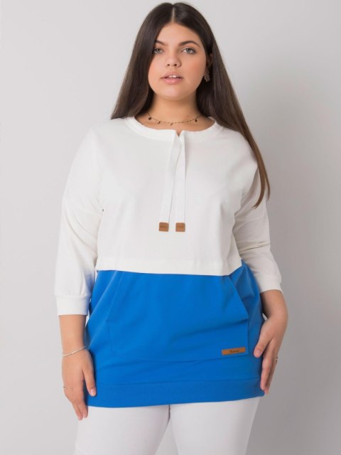 Bluza RV-BL-6845.51P biało-niebieski Bluza RV-BL-6845.51P biało-niebieski