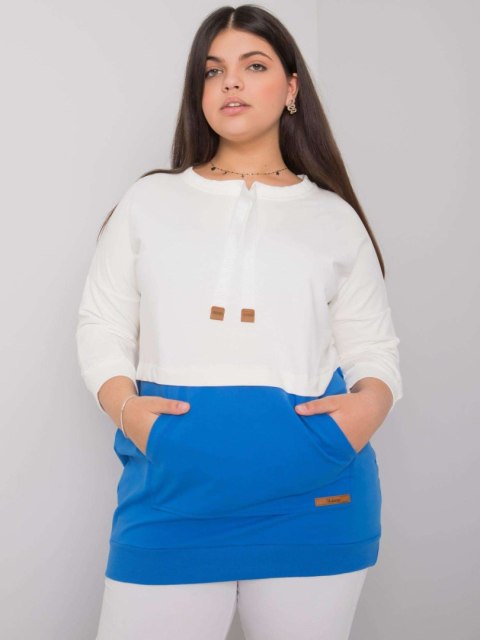 Bluza RV-BL-6845.51P biało-niebieski Bluza RV-BL-6845.51P biało-niebieski