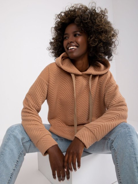 Bluza RV-BL-7487.66 camelowy S/M Bluza RV-BL-7487.66 camelowy S/M
