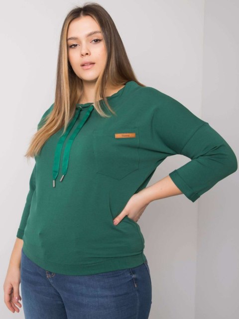Bluzka RV-BZ-6161.08 ciemny zielony Bluzka RV-BZ-6161.08 ciemny zielony