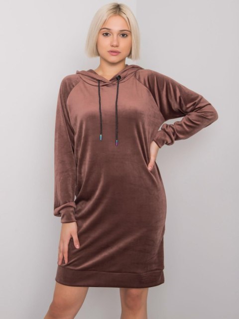 Sukienka FA-SK-7495.17P brązowy Sukienka FA-SK-7495.17P brązowy