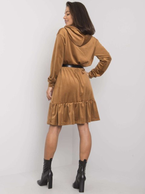 Sukienka FA-SK-7563.11P camelowy Sukienka FA-SK-7563.11P camelowy