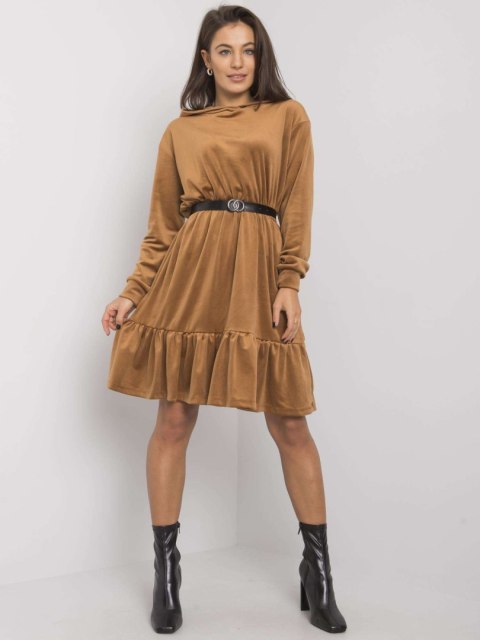 Sukienka FA-SK-7563.11P camelowy Sukienka FA-SK-7563.11P camelowy